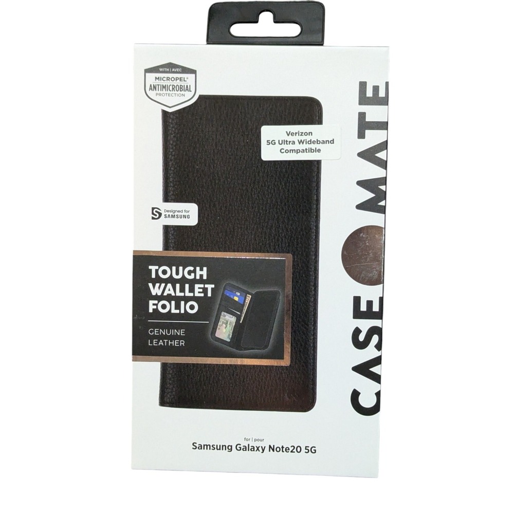 i9. Case-Mate Tough Wallet Folio Case for Samsung Galaxy Note20 5G - Black